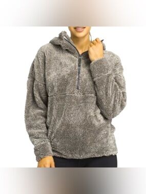 prAna Permafrost Half-Zip Fleece Jacket Gray XS